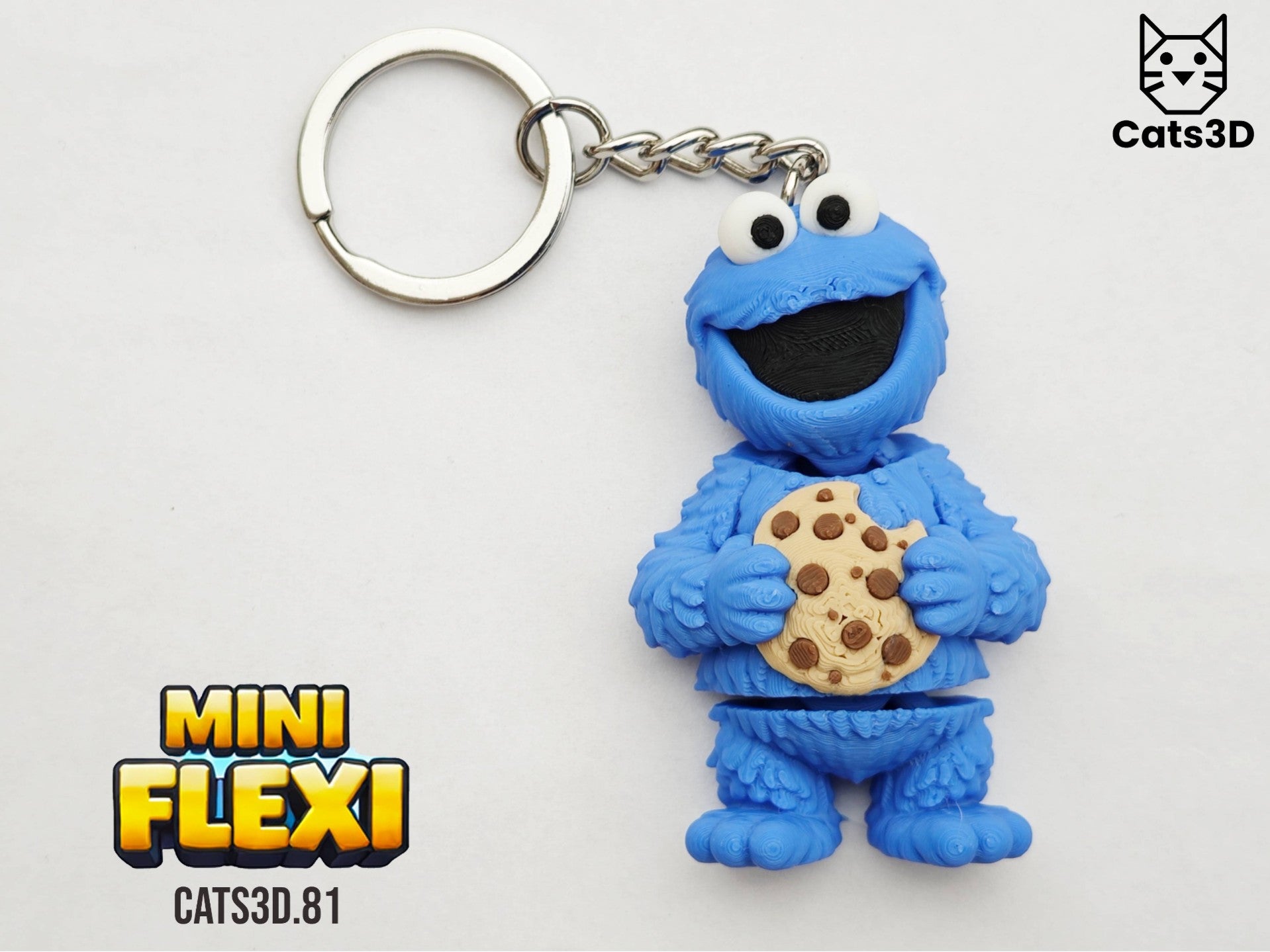 Cookie Monster Flexi Keychain | JC CUSTOM PRINTS